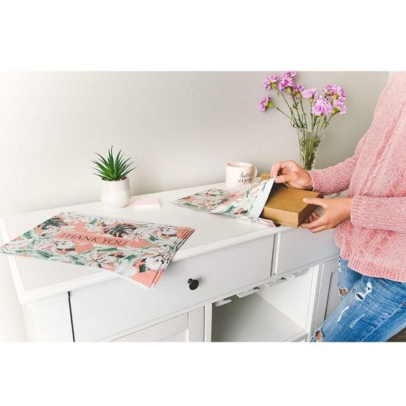 100 pack 50ea -10x13 SUNFLOWER poly mailers. ➕️ 50 LARGE SUNFLOWER 🌻 STICKERS - Picture 13 of 16